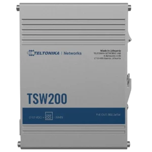 Teltonika industrial unmanaged Gigabit PoE+ Switch with SFP TSW200