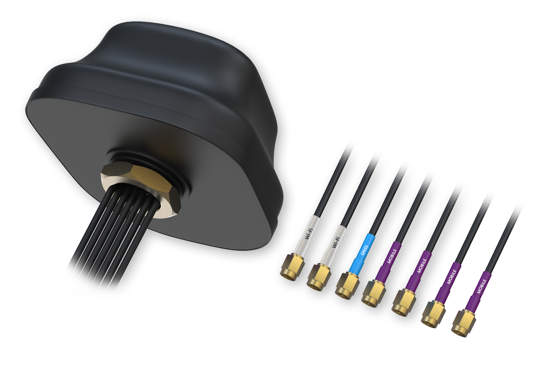 Teltonika 5G COMBO MIMO MOBILE GNSS WIFI ROOF SMA ANTENNA PR1KC640