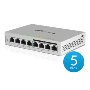 Ubiquiti Switch 8 PoE (60W) 5-pack.