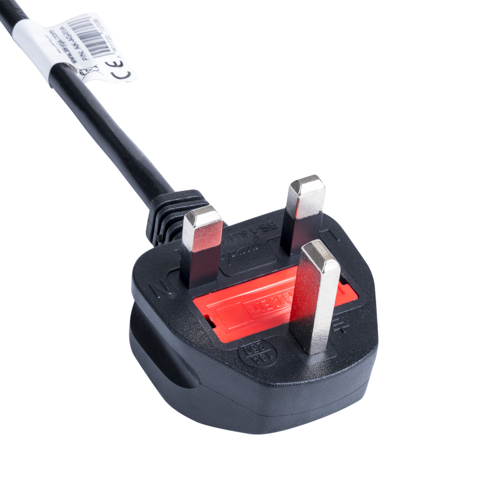 UK PC Power Cord C13 1.5m compatible with Synology NAS – Bild 2