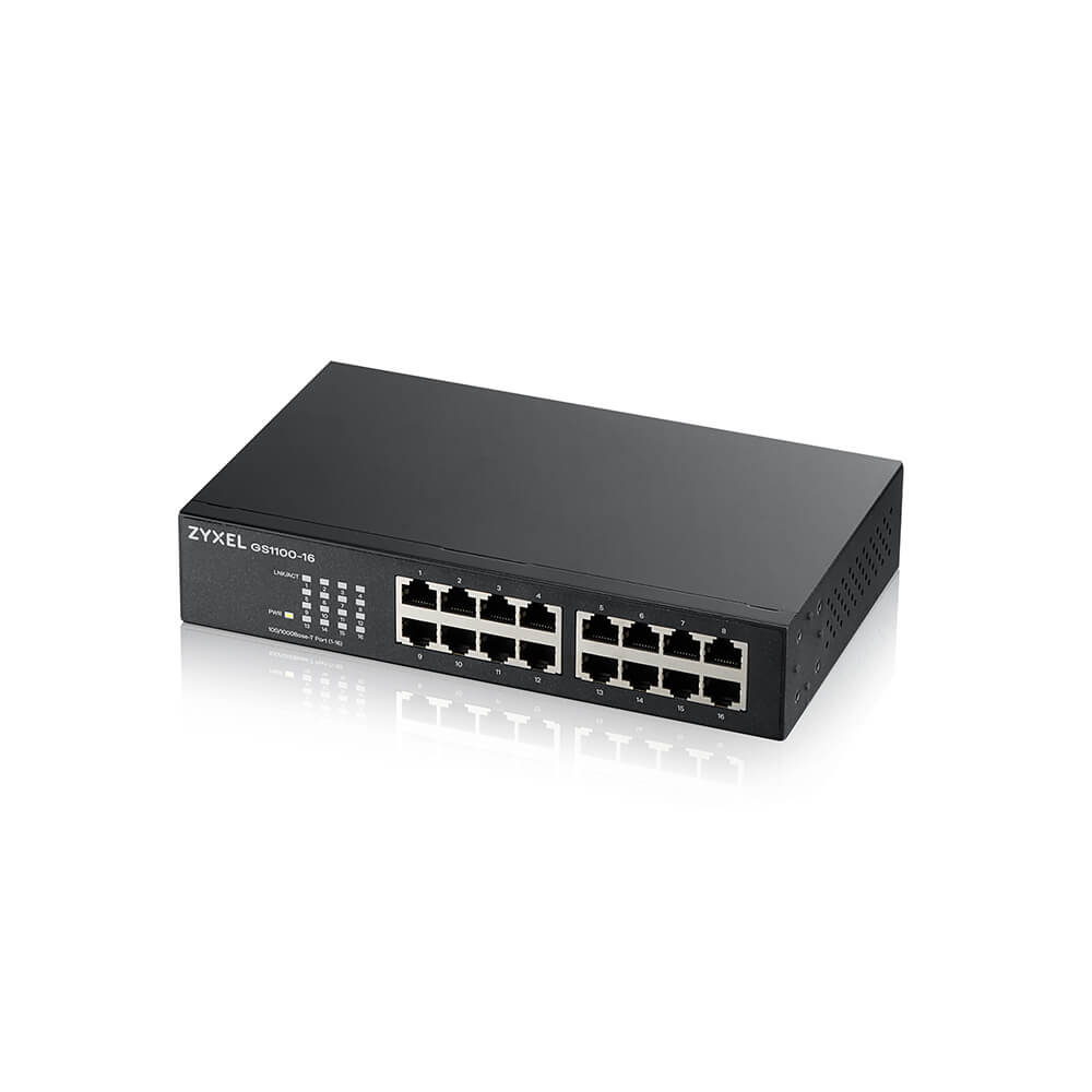 Zyxel GS1100-16 16 port Gigabit unmanaged switch V3