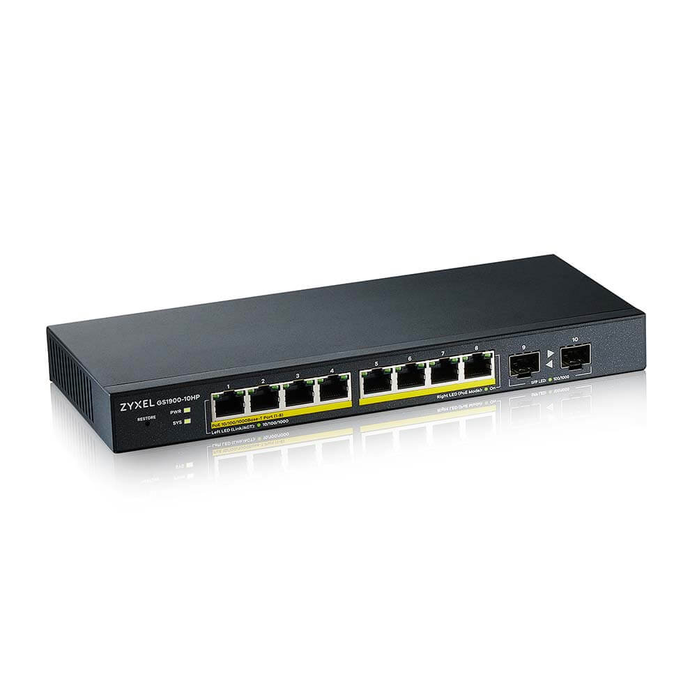 Zyxel GS1900-10HP V2 Smart Managed Switch – Bild 4