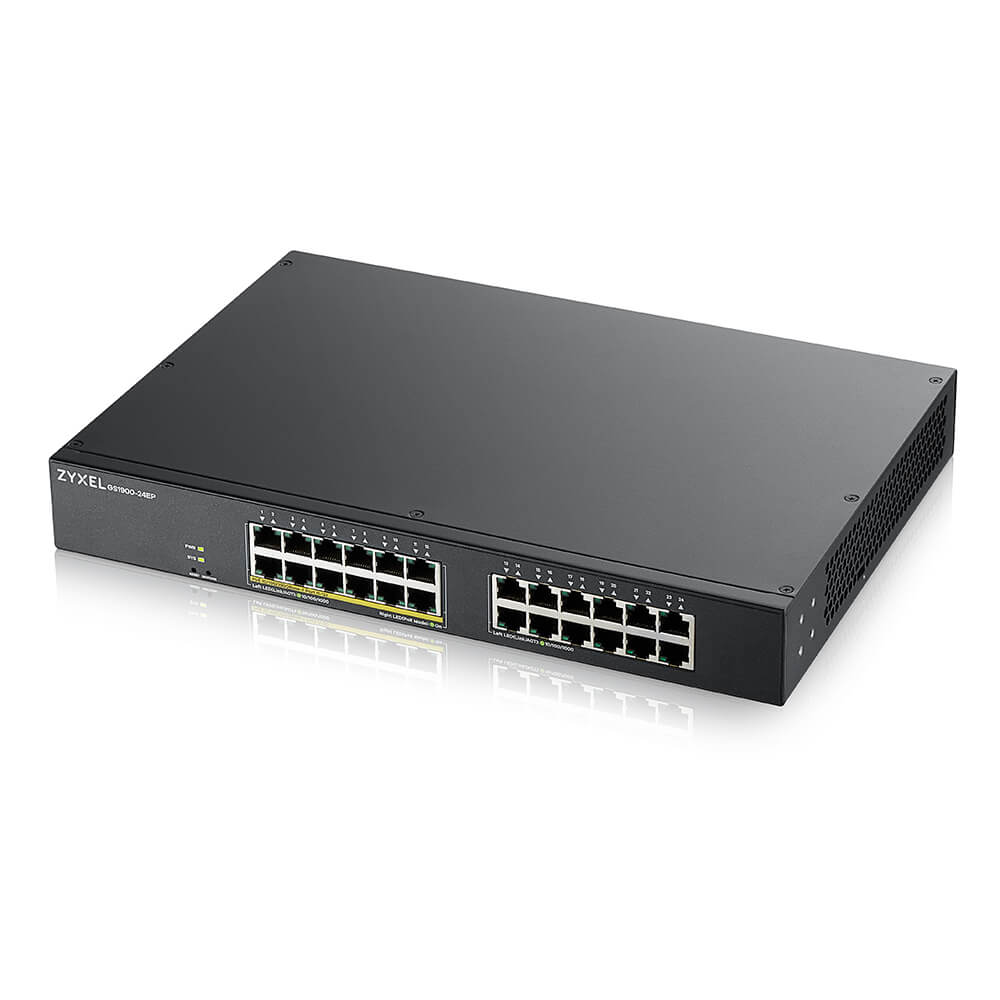 Zyxel GS1900-24 24 Port Gigabit PoE Smart Switch 130W