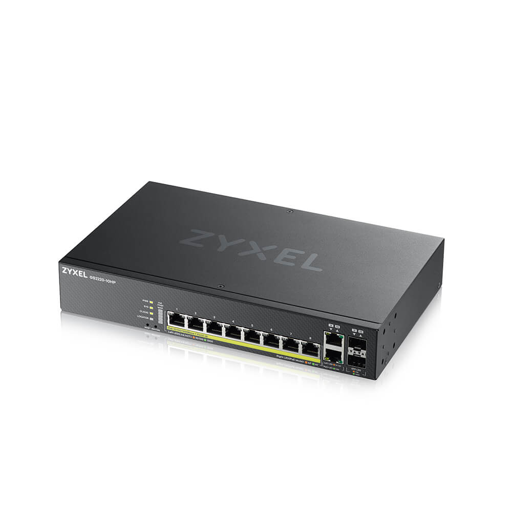 Zyxel GS2220-10HP 8-Port GbE L2 PoE Switch with GbE Uplink – Bild 2