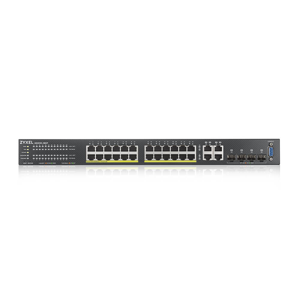 Zyxel GS2220-28HP 24-PORT GBE L2 PoE Switch with GbE uplink – Bild 4