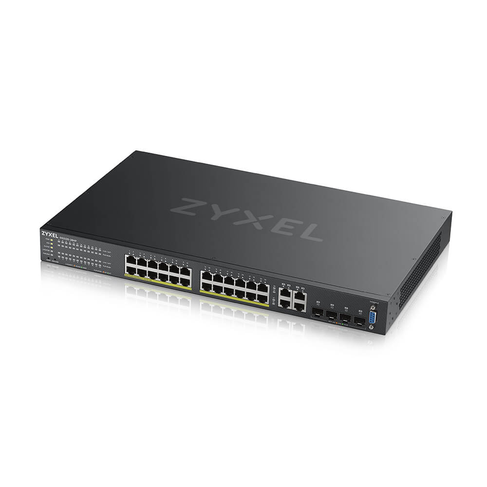 Zyxel GS2220-28HP 24-PORT GBE L2 PoE Switch with GbE uplink – Bild 2