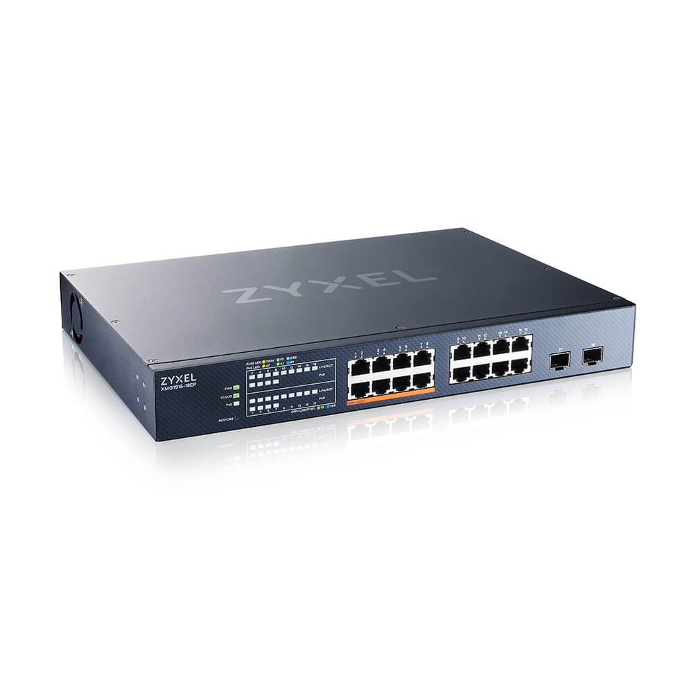 Zyxel XMG1915-18EP-EU0101F 16-PORT 2.5GBE 2 SFP+ 8 X POE++ 180W Smart Switch – Bild 4