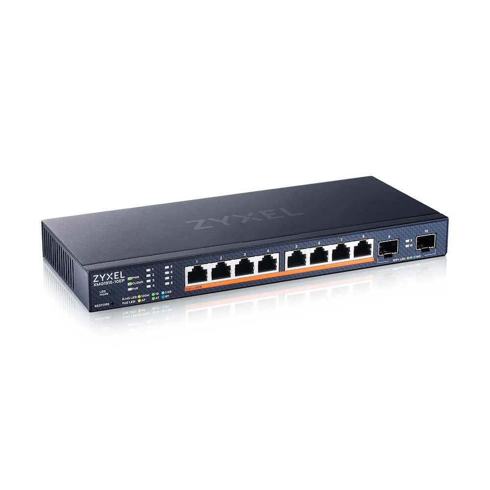 Zyxel XMG1915-10EP 8-port 2.5GBE 2 SFP+ 8 X PoE++ 130W Smart Switch – Bild 4